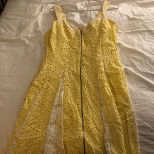 New without tags size 12 Betsy Johnson summer lace zip up summer dress.